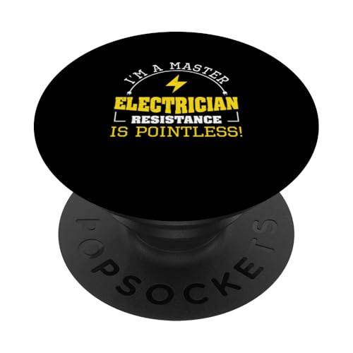 Master Elektriker Widerstand ist sinnlos für Elektriker PopSockets Klebender PopGrip Master Elektriker Widerstand ist sinnlos für Elektriker PopSockets Klebender PopGrip von Chief Electrician Journey