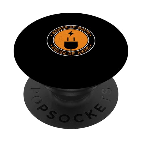 Master Of Watt Lineal Of Amps Elektriker Meister Elektriker PopSockets Klebender PopGrip Master Of Watt Lineal Of Amps Elektriker Meister Elektriker PopSockets Klebender PopGrip von Chief Electrician Journey