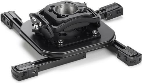 CHIEF Universal Mini-Projektor-Halt. bis 11,3 kg - mit Mikrojustage und verschließbar (Schwarz) (RSMAU) von Chief