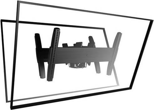 Chief Large Flat Panel Ceiling Mount LCB1U - Montagekomponente (Stangenbefestigung, 2 Adapterplatten) für 2 flat panels - Schwarz - Bildschirmgröße: 81,3-152,4 cm (32-60) - Montageschnittstelle: 100 x 200 mm (LCB1U) von Chief