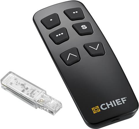 Chief PACREM - Fernbedienung - HF - Schwarz - für P/N: LPE1U-CH (PACREM) von Chief