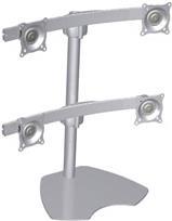 Chief Quad Monitor Table Stand Silber (KTP440S) von Chief
