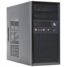 Chieftec CT-01B Mesh Series Mini Tower PC-Gehäuse (Micro-ATX, 2X 5,25 Externe, 2X 3,5 interne, 4-Slot, USB 3.0) schwarz von Chieftec
