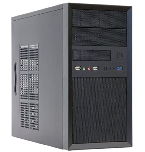 Chieftec CT-01B-OP iArena Mini Tower PC-Gehäuse (microATX), Schwarz von Chieftec