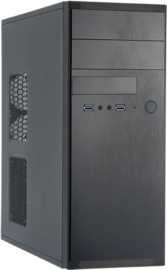 Chieftec Elox Series HQ-01B - Midi Tower - ATX - ohne Netzteil - Schwarz - USB/Audio (HQ-01B-OP) von Chieftec