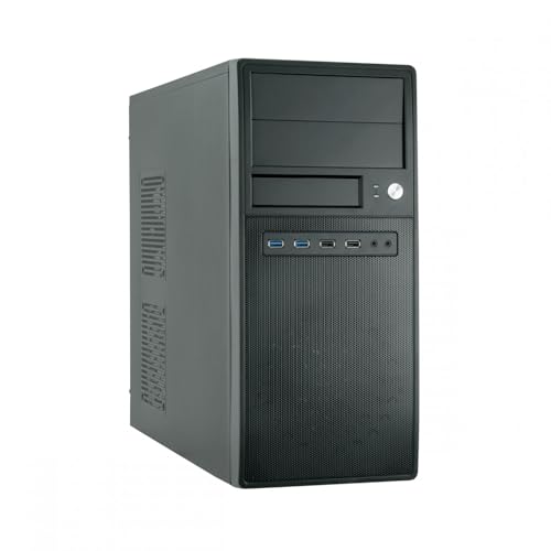 Chieftec MIDI Gehäuse Uni CG-04B-OP ATX (Schwarz) ohne Netzteil von Chieftec