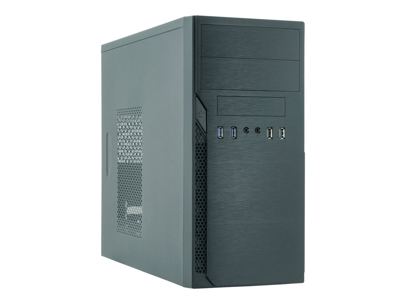 Chieftec PC-Gehäuse CHIEFTEC Elox Series HO-12B - Tower - micro ATX 350 Watt (ATX) - Schwa von Chieftec