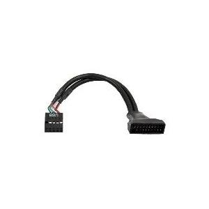 Chieftec USB3T2 19pin USB 3.0 9pin USB 2.0 Schwarz Kabelschnittstellen-/adapter (Cable-USB3T2) von Chieftec