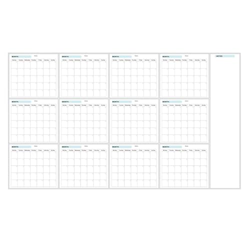 Großer, trocken abwischbarer Wandkalender, löschbarer Planer für Büro, Zuhause und Schule Großer, trocken abwischbarer Wandkalender, löschbarer Planer für Büro, Zuhause und Schule von Chienc