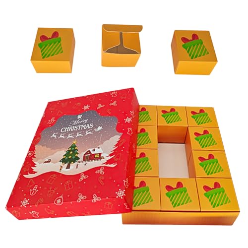 Leere Weihnachts-Countdown-Kalenderboxen - 12 Boxen zum Selbstbefüllen | Kreative DIY Urlaubsdekoration für festliche Feiern Leere Weihnachts-Countdown-Kalenderboxen - 12 Boxen zum Selbstbefüllen | Kreative DIY Urlaubsdekoration für festliche Feiern von Chienc