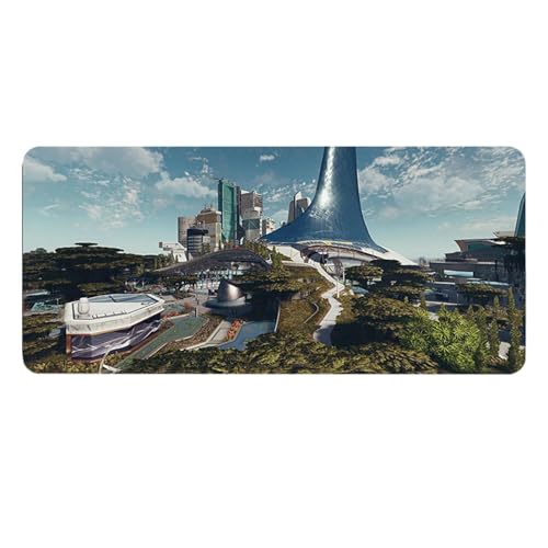 Rutschfestes, professionelles erweitertes Spiel-Mauspad, großes Tastatur-Pad, kompatibel mit optischen, kabelgebundenen und mechanischen Mäusen, verbessertes Spielerlebnis mit glatter Oberfläche und Rutschfestes, professionelles erweitertes Spiel-Mauspad, großes Tastatur-Pad, kompatibel mit optischen, kabelgebundenen und mechanischen Mäusen, verbessertes Spielerlebnis mit glatter Oberfläche und von Chienc