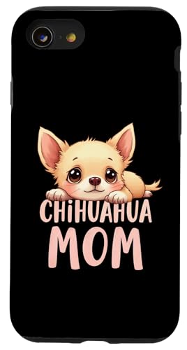 Chihuahua, Mutter, Hund, Chihuahua, Mama, niedlicher Welpe Hülle für iPhone SE (2020) / 7 / 8 von Chihuahua Fun Designs