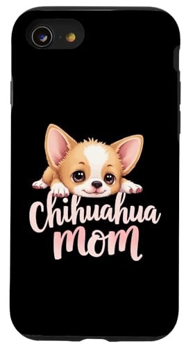 Chihuahua, Mutter, Hund, Chihuahua, Mama, niedlicher Welpe Hülle für iPhone SE (2020) / 7 / 8 von Chihuahua Fun Designs