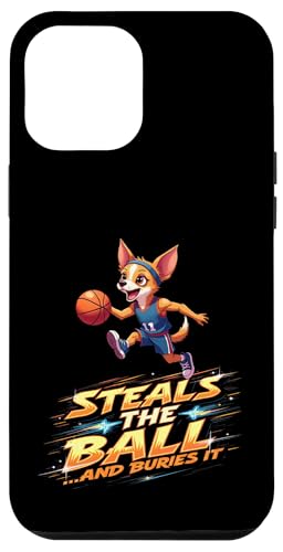 Lustiges Basketball-Geschenk für Chihuahua-Hundeliebhaber Hülle für iPhone 12 Pro Max von Chihuahua Fun Designs