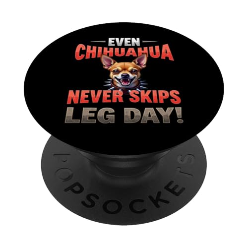 Lustiges Geschenk für Chihuahua-Hundebesitzer PopSockets Klebender PopGrip von Chihuahua Fun Designs