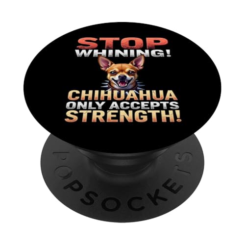 Lustiges Geschenk für Chihuahua-Hundebesitzer PopSockets Klebender PopGrip von Chihuahua Fun Designs