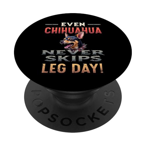 Lustiges Geschenk für Chihuahua-Hundebesitzer PopSockets Klebender PopGrip von Chihuahua Fun Designs