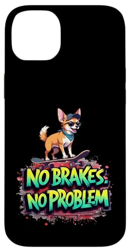 Lustiges Skateboard-Geschenk für Chihuahua-Hundebesitzer Hülle für iPhone 14 Plus von Chihuahua Fun Designs
