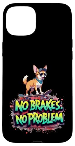 Lustiges Skateboard-Geschenk für Chihuahua-Hundebesitzer Hülle für iPhone 15 Plus von Chihuahua Fun Designs