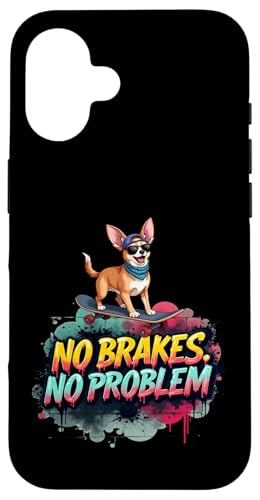 Lustiges Skateboard-Geschenk für Chihuahua-Hundebesitzer Hülle für iPhone 16 von Chihuahua Fun Designs