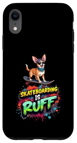 Lustiges Skateboard-Geschenk für Chihuahua-Hundebesitzer Hülle für iPhone XR von Chihuahua Fun Designs