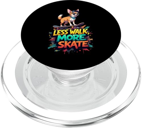 Lustiges Skateboard-Geschenk für Chihuahua-Hundebesitzer PopSockets PopGrip für MagSafe Lustiges Skateboard-Geschenk für Chihuahua-Hundebesitzer PopSockets PopGrip für MagSafe von Chihuahua Fun Designs