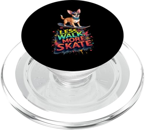 Lustiges Skateboard-Geschenk für Chihuahua-Hundebesitzer PopSockets PopGrip für MagSafe Lustiges Skateboard-Geschenk für Chihuahua-Hundebesitzer PopSockets PopGrip für MagSafe von Chihuahua Fun Designs