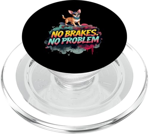 Lustiges Skateboard-Geschenk für Chihuahua-Hundebesitzer PopSockets PopGrip für MagSafe Lustiges Skateboard-Geschenk für Chihuahua-Hundebesitzer PopSockets PopGrip für MagSafe von Chihuahua Fun Designs