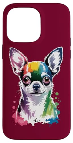 Aquarell Chihuahua Kunstwerk Chihuahua Hülle für iPhone 14 Pro Max von Chihuahua Lover Gifts & Tees
