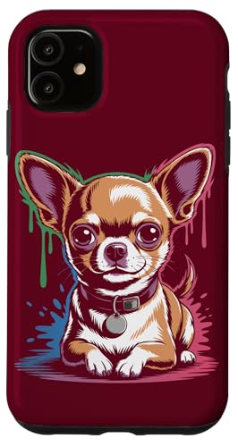 Chihuahua Art Buntes Chihuahua Hülle für iPhone 11 von Chihuahua Lover Gifts & Tees