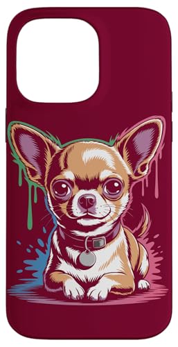 Chihuahua Art Buntes Chihuahua Hülle für iPhone 14 Pro Max von Chihuahua Lover Gifts & Tees