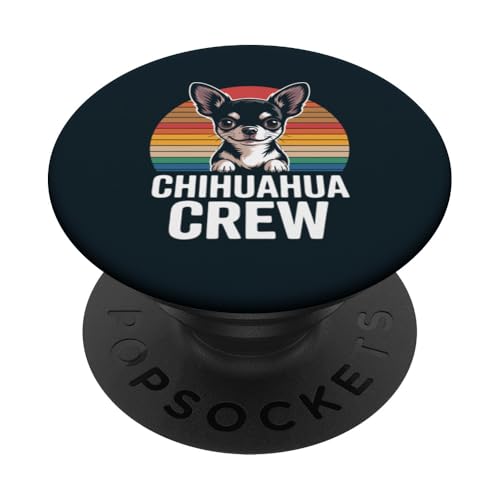 Chihuahua Crew im Vintage-Look PopSockets Klebender PopGrip Chihuahua Crew im Vintage-Look PopSockets Klebender PopGrip von Chihuahua Lover Gifts & Tees