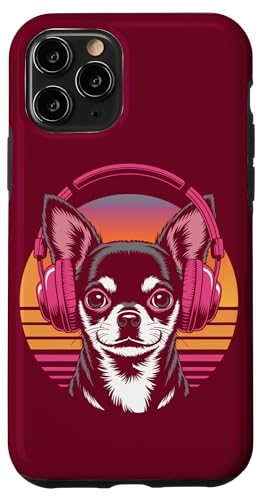 Chihuahua Kopfhörer Retro Chihuahua Hülle für iPhone 11 Pro von Chihuahua Lover Gifts & Tees