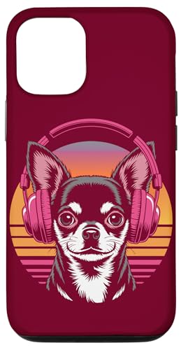 Chihuahua Kopfhörer Retro Chihuahua Hülle für iPhone 12/12 Pro von Chihuahua Lover Gifts & Tees