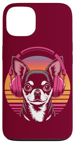 Chihuahua Kopfhörer Retro Chihuahua Hülle für iPhone 13 von Chihuahua Lover Gifts & Tees