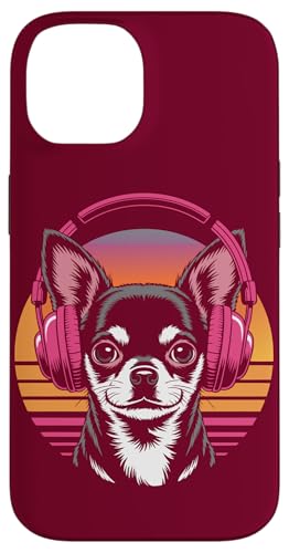 Chihuahua Kopfhörer Retro Chihuahua Hülle für iPhone 14 von Chihuahua Lover Gifts & Tees
