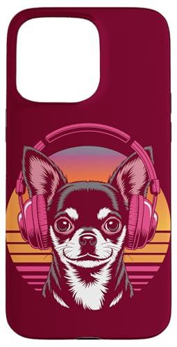 Chihuahua Kopfhörer Retro Chihuahua Hülle für iPhone 15 Pro Max Chihuahua Kopfhörer Retro Chihuahua Hülle für iPhone 15 Pro Max von Chihuahua Lover Gifts & Tees
