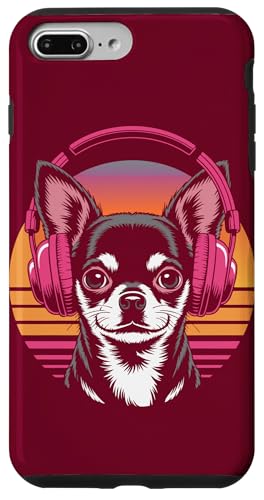 Chihuahua Kopfhörer Retro Chihuahua Hülle für iPhone 7 Plus/8 Plus von Chihuahua Lover Gifts & Tees