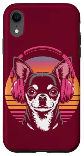 Chihuahua Kopfhörer Retro Chihuahua Hülle für iPhone XR von Chihuahua Lover Gifts & Tees