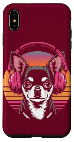Chihuahua Kopfhörer Retro Chihuahua Hülle für iPhone XS Max von Chihuahua Lover Gifts & Tees