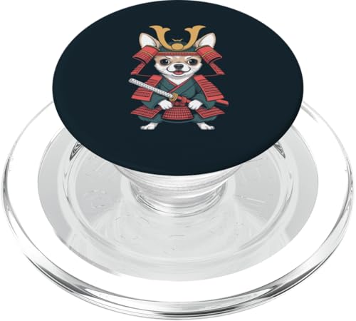 Chihuahua Samurai Lustiger Chihuahua PopSockets PopGrip für MagSafe von Chihuahua Lover Gifts & Tees