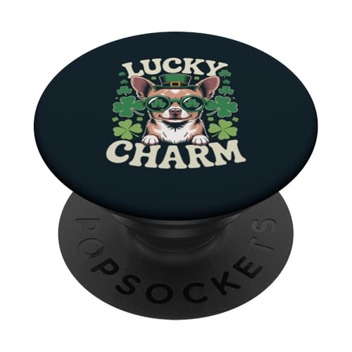 Chihuahua St. Patrick Chihuahua PopSockets Klebender PopGrip Chihuahua St. Patrick Chihuahua PopSockets Klebender PopGrip von Chihuahua Lover Gifts & Tees