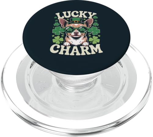 Chihuahua St. Patrick Chihuahua PopSockets PopGrip für MagSafe Chihuahua St. Patrick Chihuahua PopSockets PopGrip für MagSafe von Chihuahua Lover Gifts & Tees
