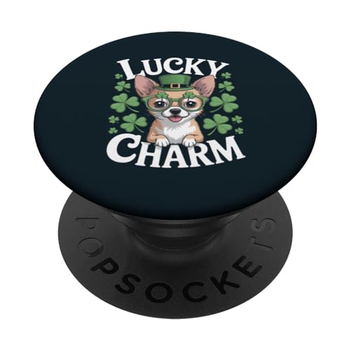 Chihuahua St. Patricks Day Chihuahua PopSockets Klebender PopGrip Chihuahua St. Patricks Day Chihuahua PopSockets Klebender PopGrip von Chihuahua Lover Gifts & Tees