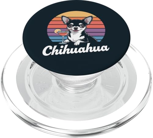 Cocktail Chihuahua Trinken Chihuahua PopSockets PopGrip für MagSafe Cocktail Chihuahua Trinken Chihuahua PopSockets PopGrip für MagSafe von Chihuahua Lover Gifts & Tees
