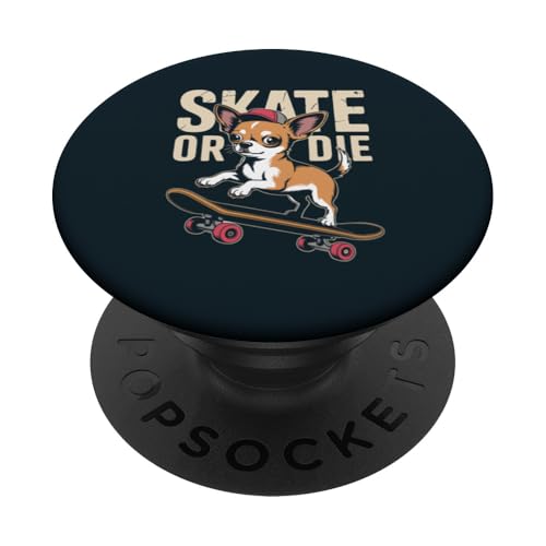 Eislaufen Chihuahua Skateboard Chihuahua PopSockets Klebender PopGrip Eislaufen Chihuahua Skateboard Chihuahua PopSockets Klebender PopGrip von Chihuahua Lover Gifts & Tees