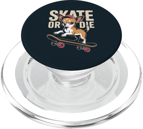 Eislaufen Chihuahua Skateboard Chihuahua PopSockets PopGrip für MagSafe Eislaufen Chihuahua Skateboard Chihuahua PopSockets PopGrip für MagSafe von Chihuahua Lover Gifts & Tees