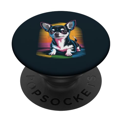 Farbenfroher Chihuahua PopSockets Klebender PopGrip Farbenfroher Chihuahua PopSockets Klebender PopGrip von Chihuahua Lover Gifts & Tees