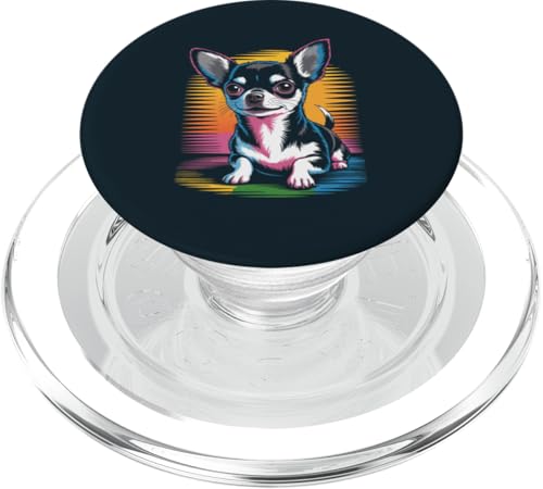 Farbenfroher Chihuahua PopSockets PopGrip für MagSafe von Chihuahua Lover Gifts & Tees
