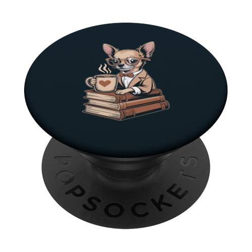 Hipster Chihuahua Kaffee Chihuahua PopSockets Klebender PopGrip Hipster Chihuahua Kaffee Chihuahua PopSockets Klebender PopGrip von Chihuahua Lover Gifts & Tees